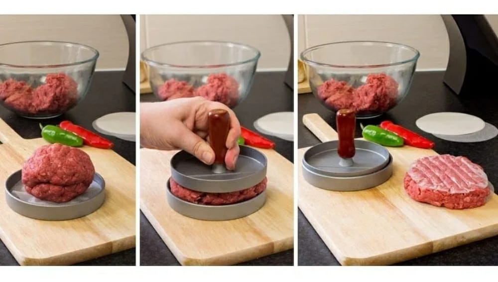 Molde prensa para carne de hamburguesa